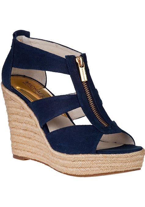 wedge shoes michael kors|michael kors espadrille wedge shoes.